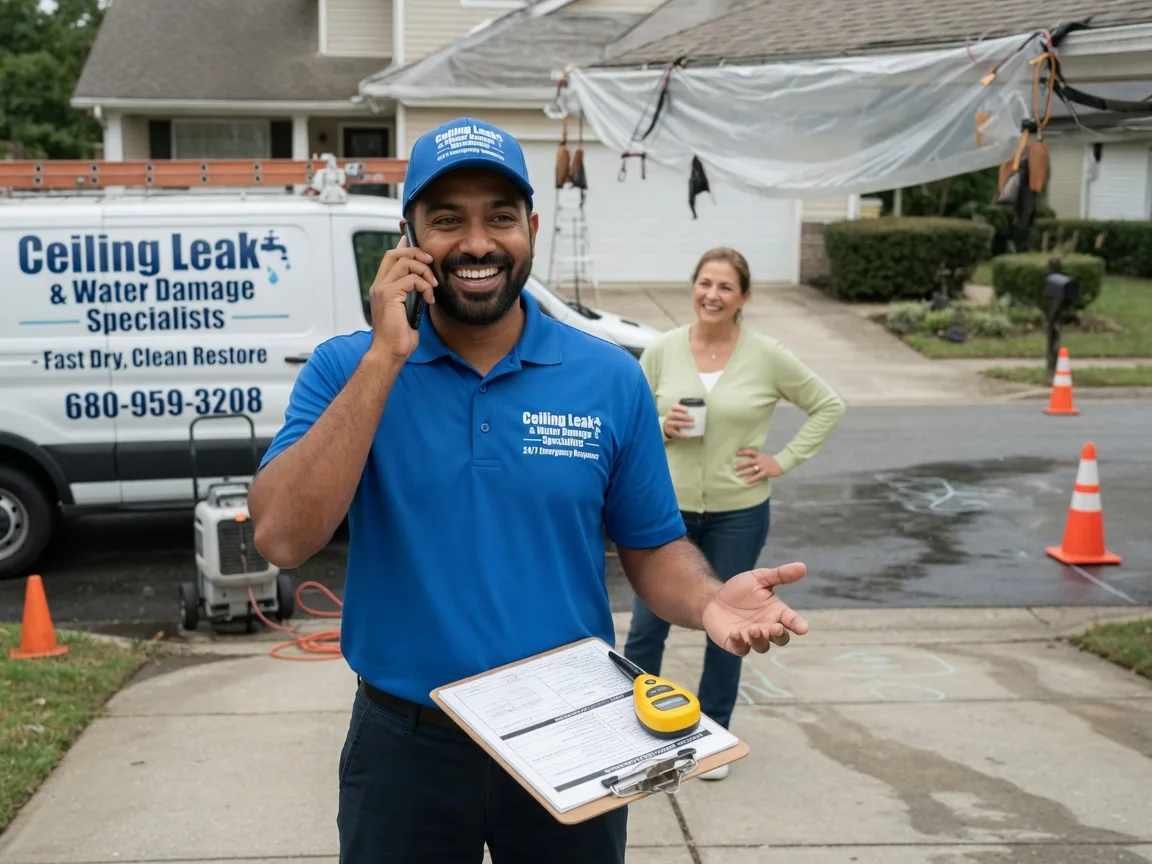 Ceiling Leak Cleanup Saronville, NE FAQs